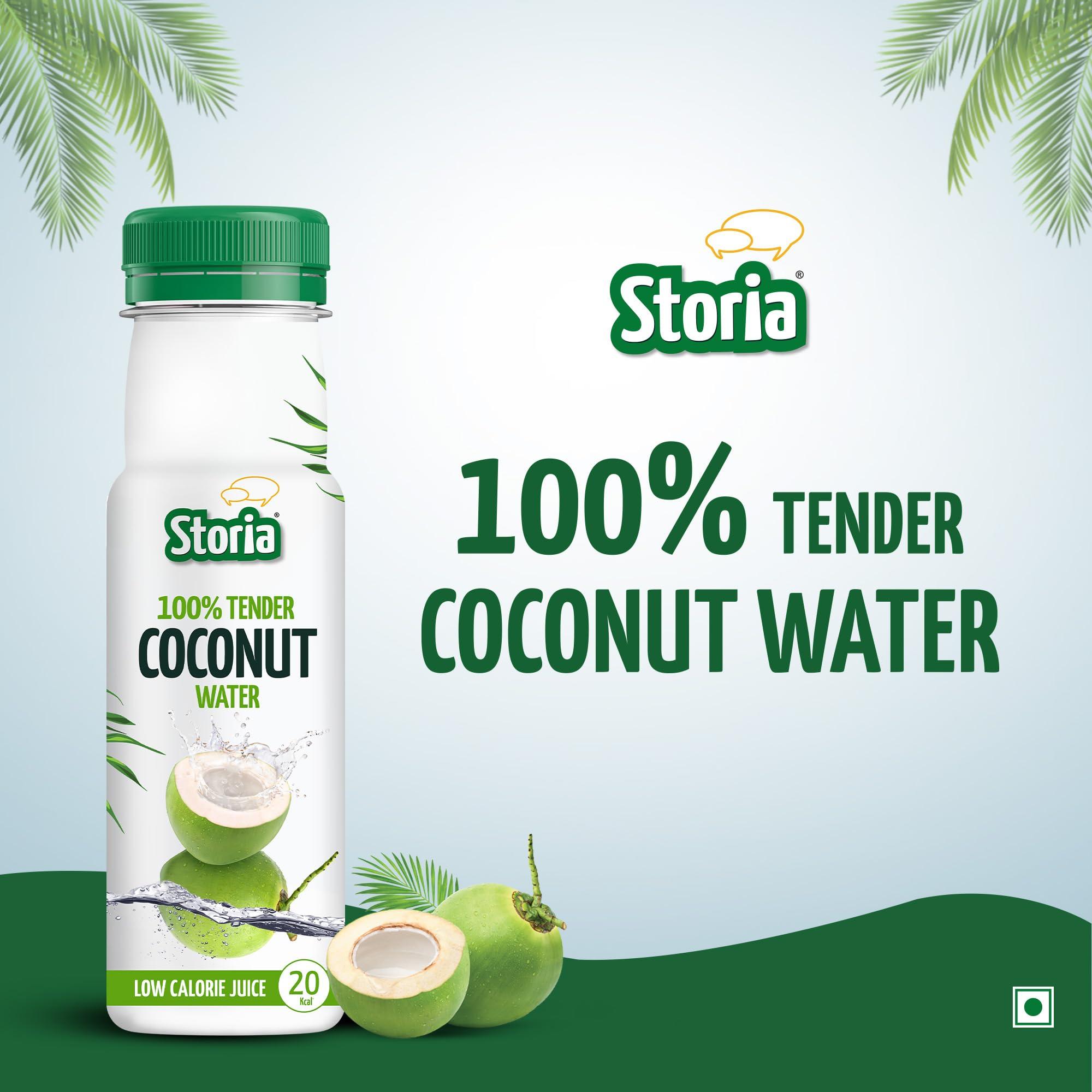 Storia Storia 100% Tender Coconut Water, No Added Sugar, No Added Flavours - 200ml PET (Pack of 30)