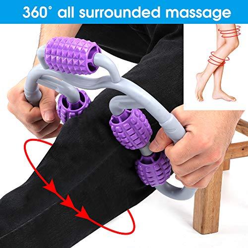 Meiyya Clamp Leg Massager, 360 Degree Clamp Leg Massager, Relax Calf Muscle For Relieve Muscle Soreness Adjust Posture For Yoga Fitness(Leg massager purple)