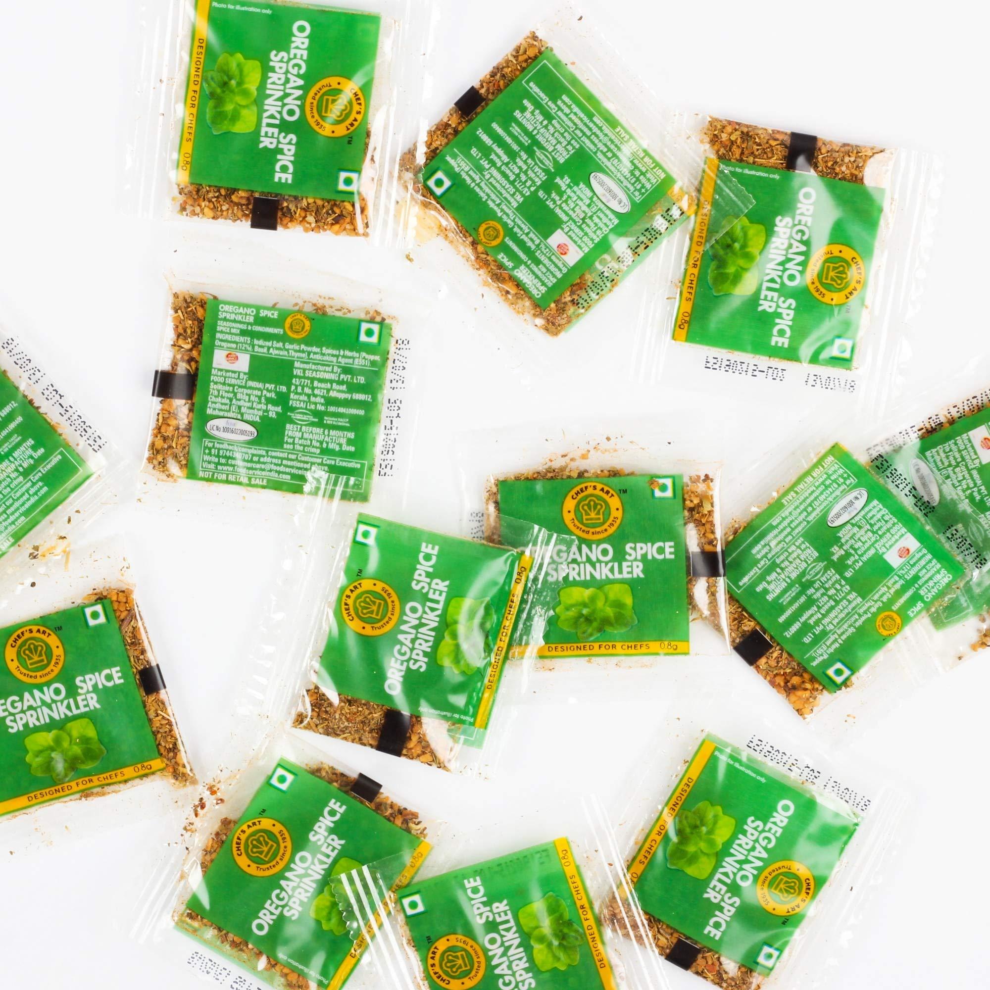 Food service india Food service india Chef's Art Combo of Oregano Sprinkler Sachet (150) and Chilli Flakes Sachet (150)