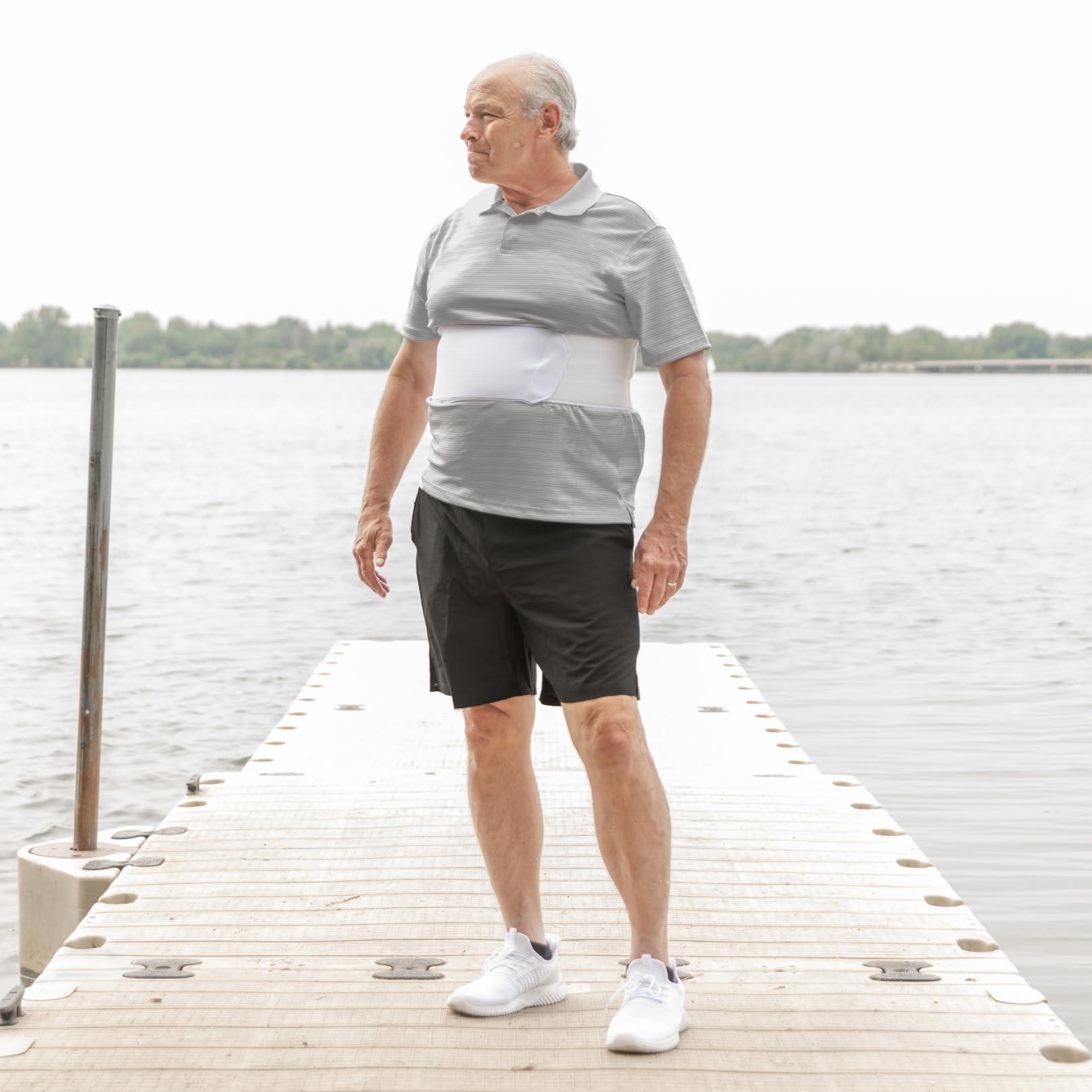 BraceAbility Universal Male : BraceAbility Rib Injury Wrap for Sore Or Bruised Ribs-Male