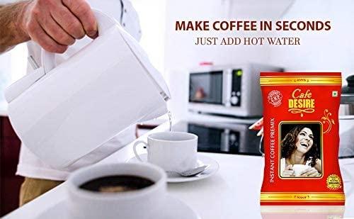 Cafe DESIRE I DRINK SUCCESS Cafe DESIRE I DRINK SUCCESS Red Range Instant Coffee Powder Box Premix 3 Kg Pack Of 3 X 1 Kg Suitable For All Vending Machines Use Manually Just Add Hot Water 3 In 1 Coffee Powder Makes 250 Cups