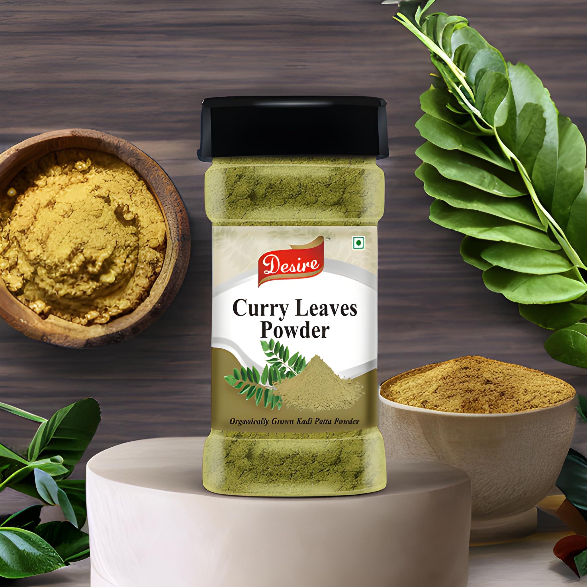 Desire Desire Curry Leaf Powder 80 Gram [Dried Kadi Patta Powder]