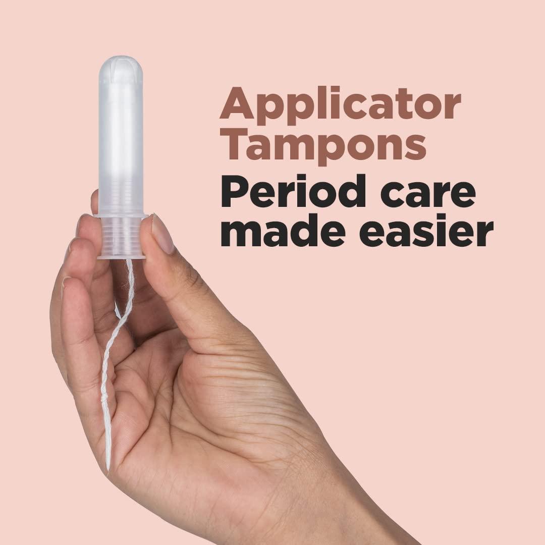 PEESAFE Pee Safe Applicator Tampons For Heavy flow 8 Pieces | Easy to use | Leak Proof | Ultra Soft & Comfortable | Highly Absorbent | BPA Free | FDA Approved