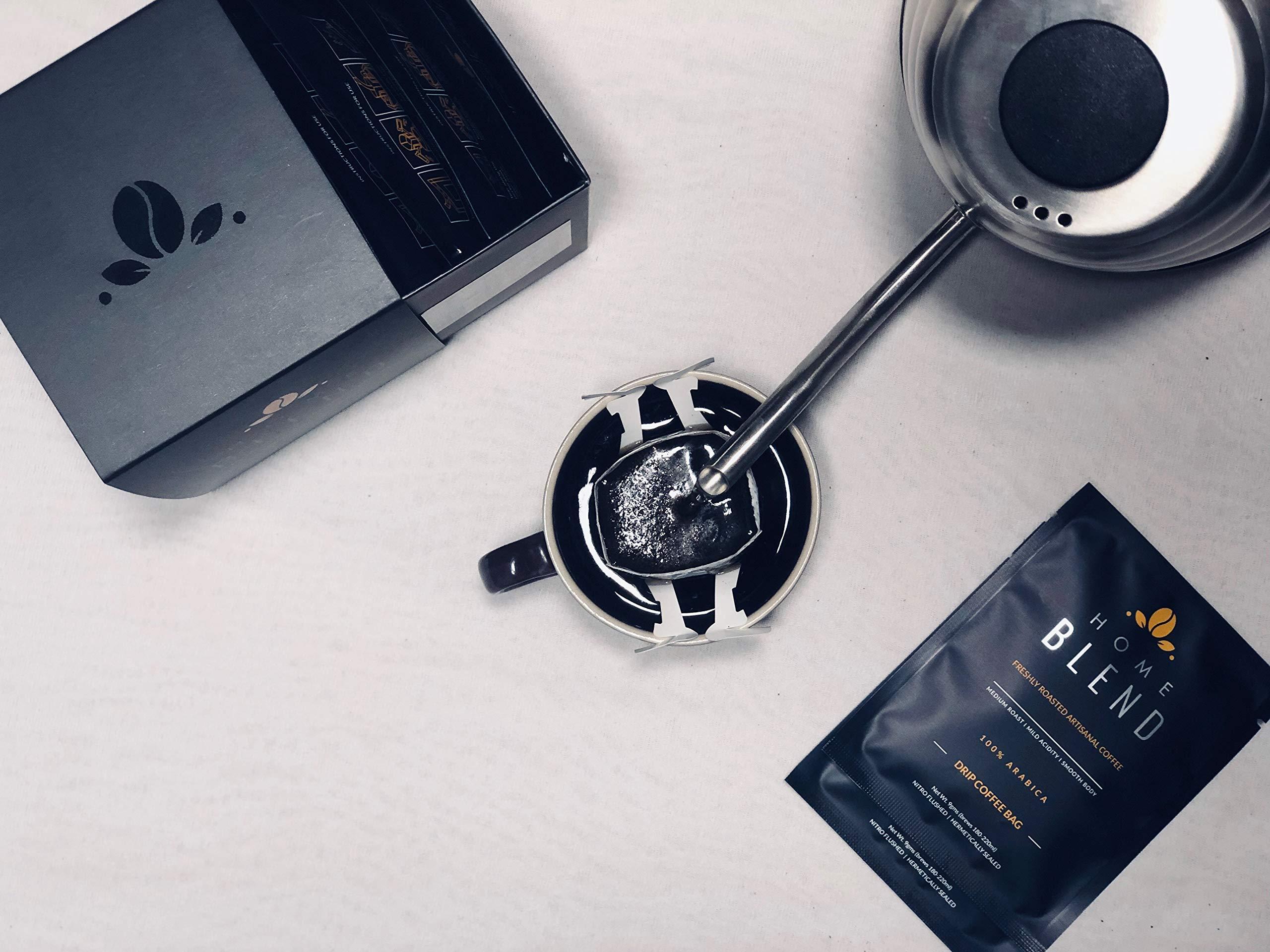 Home Blend Home Blend Coffee Roasters - Drip Coffee Bags - Pack of 10 - Mandheling - Medium Roast