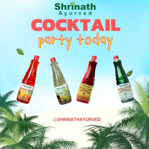SHRINATH AYURVED Rose Sharbat : A Delicious Rose Sharbat from the house of Shrinath Ayurved 900 ML