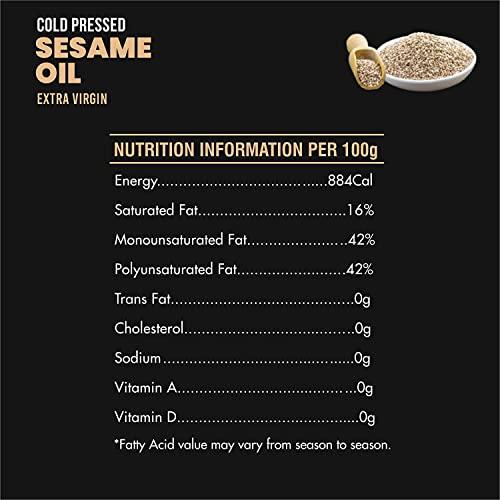 Olixir Olixir Cold Pressed Sesame Oil (500ml - Pack 2)