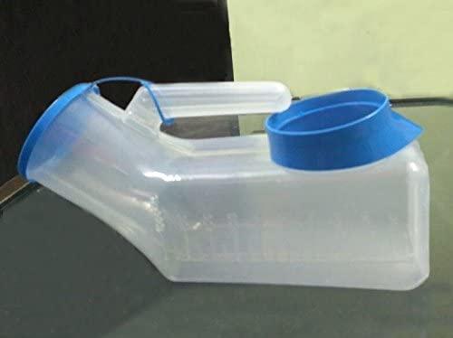 gkb global Male/Female Urinal Pot 1000ml - Polypropylene Autoclavable Male Cum Female Urine Bottle