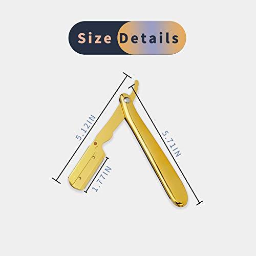 SENEMO Straight Edge Barber Razor Professional Premium Wooden Salon Folding Men's Manual Shaver Cut Throat Shavette