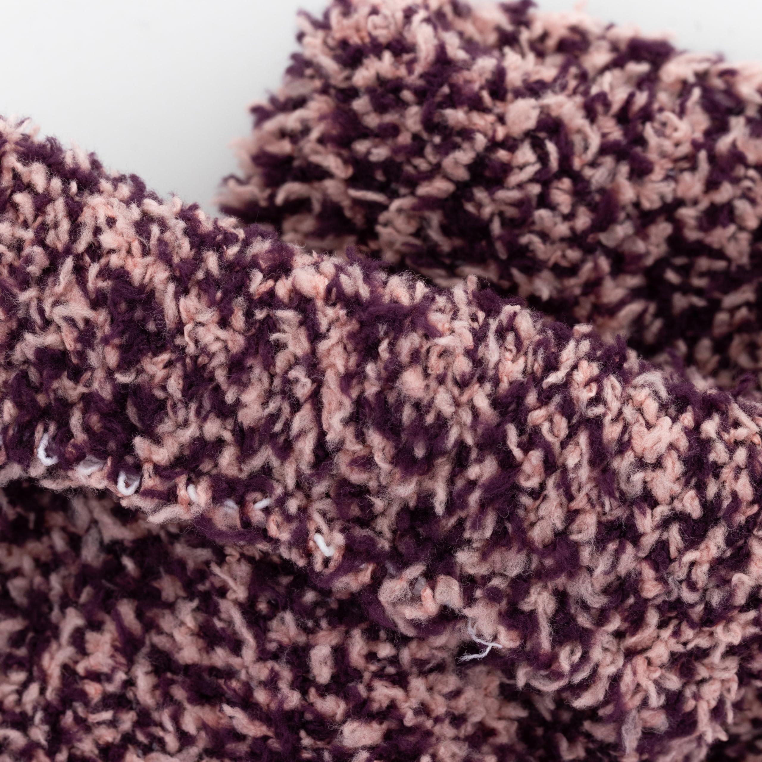 Dr. Scholl\'s Dr. Scholls Womens Fuzzy Spa Socks - Cozy Low Cut 2 & 3 Pairs - Lavender & Vitamin E Infused, Peach/Burgundy, Gray/Black, 4-10