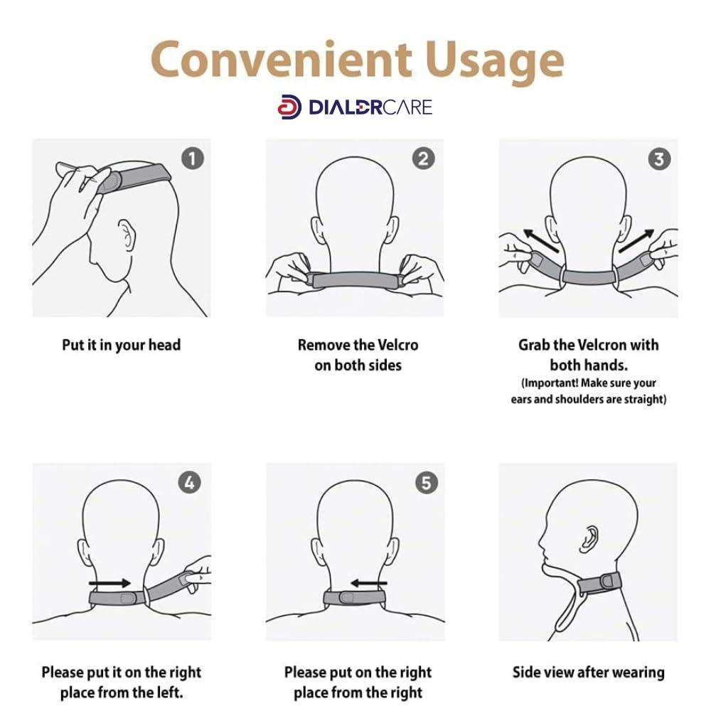 DIALDRCARE DIALDRCARE Cervical Plastic Collar For Neck Pain Relief Neck Support Brace For Spinal Pain And Pressure Relief Yoga Home Office, One Size