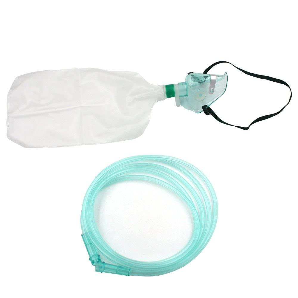 OTICA NRBM Non-Rebreathing High Oxygen Concentration with Reservoir Bag Face Mask for Adult