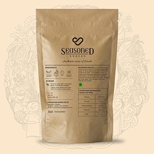 generic Seasoned Snacks Authentic Kerala Banana Chips | Pack of 2 | Premium Banana Chips fried in Cold Pressed Coconut oil | Zero Cholesterol | Zero Trans Fat | No Preservatives | 250g Each