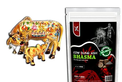 XOFFENCER XOFFENCER Cow Dung BHASMA | VIBHUTI | THIRUNEERU | 100% Pure & Original | Natural Non Scented | HOLY ASH | Purely from Farm fed Desi Cow | Pack of 200 Grams