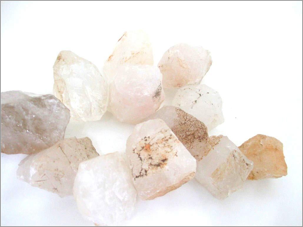 Jet International Crystal Jet Crystal Quartz Rough Tumbled Stone 1/2 lb or 225 grams A++ Approx. 1 inch - 1.5 inch High Grade Natural Gemstone Healing Metaphysical Jet International Crystal IMAGE IS JUST A REFERENCE