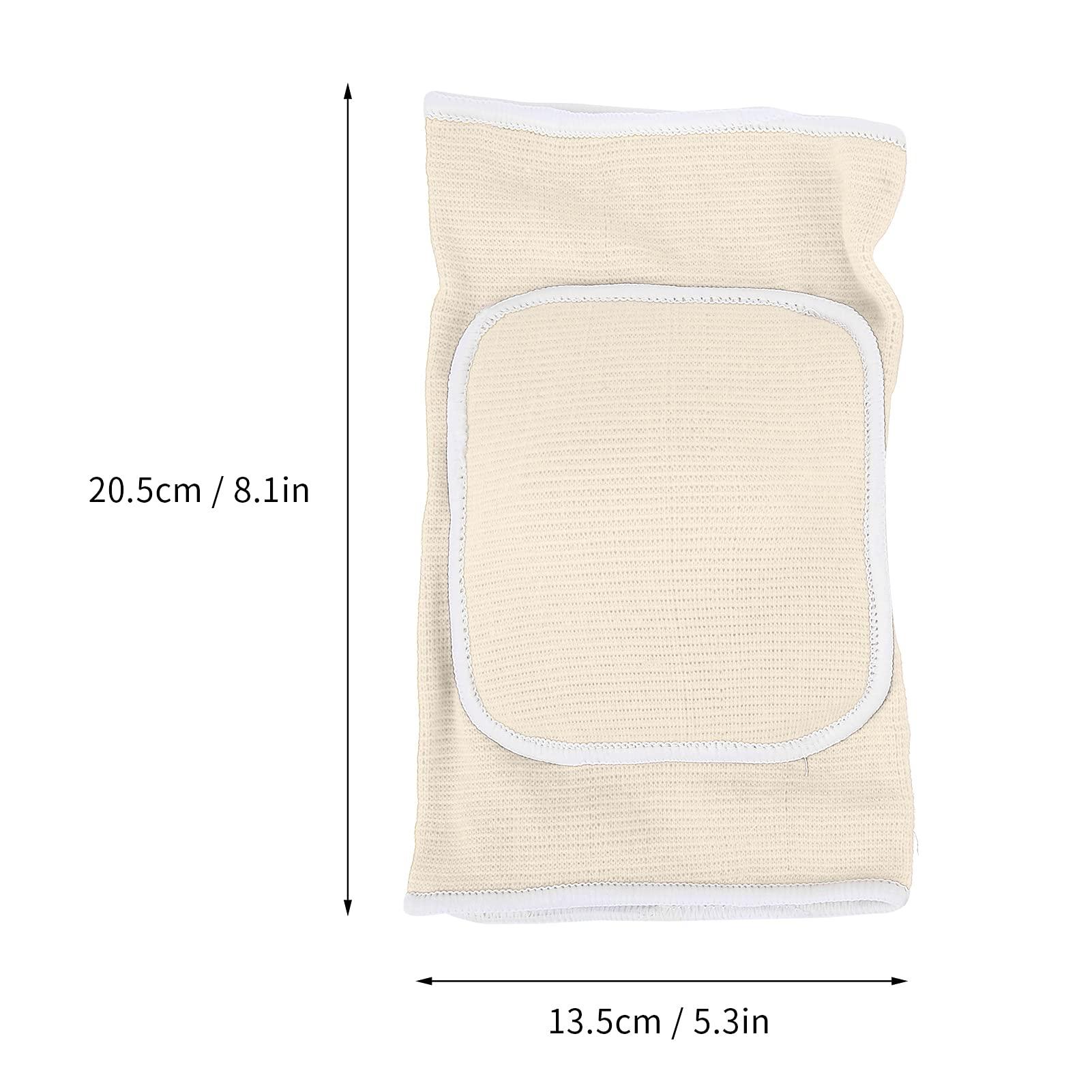 Shanrya Knee Brace, Kneeling Cushion Design Knee Sleeve Skin Friendly for Running(white)