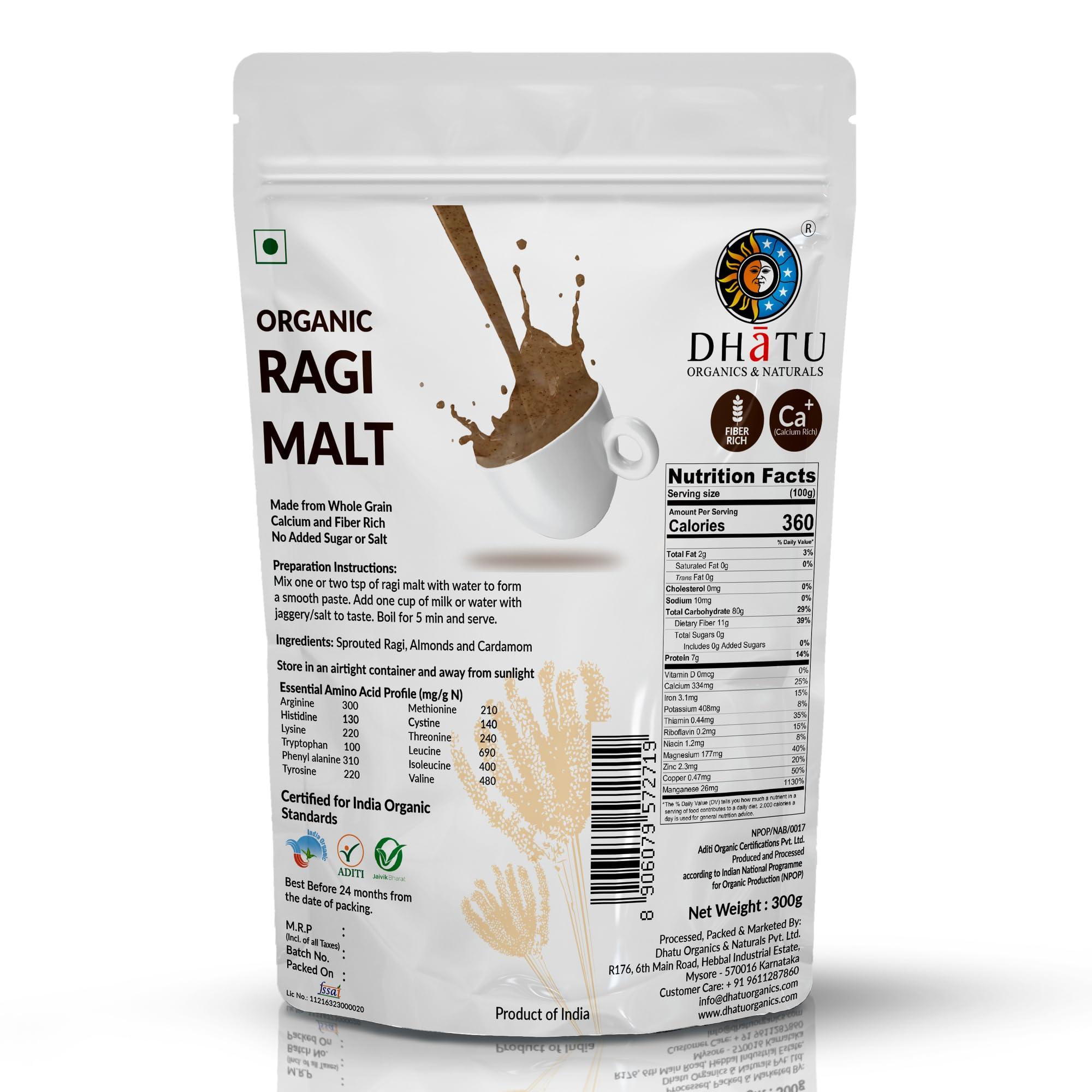 Dhatu Ragi Malt 300g | Energizer | Gluten Free