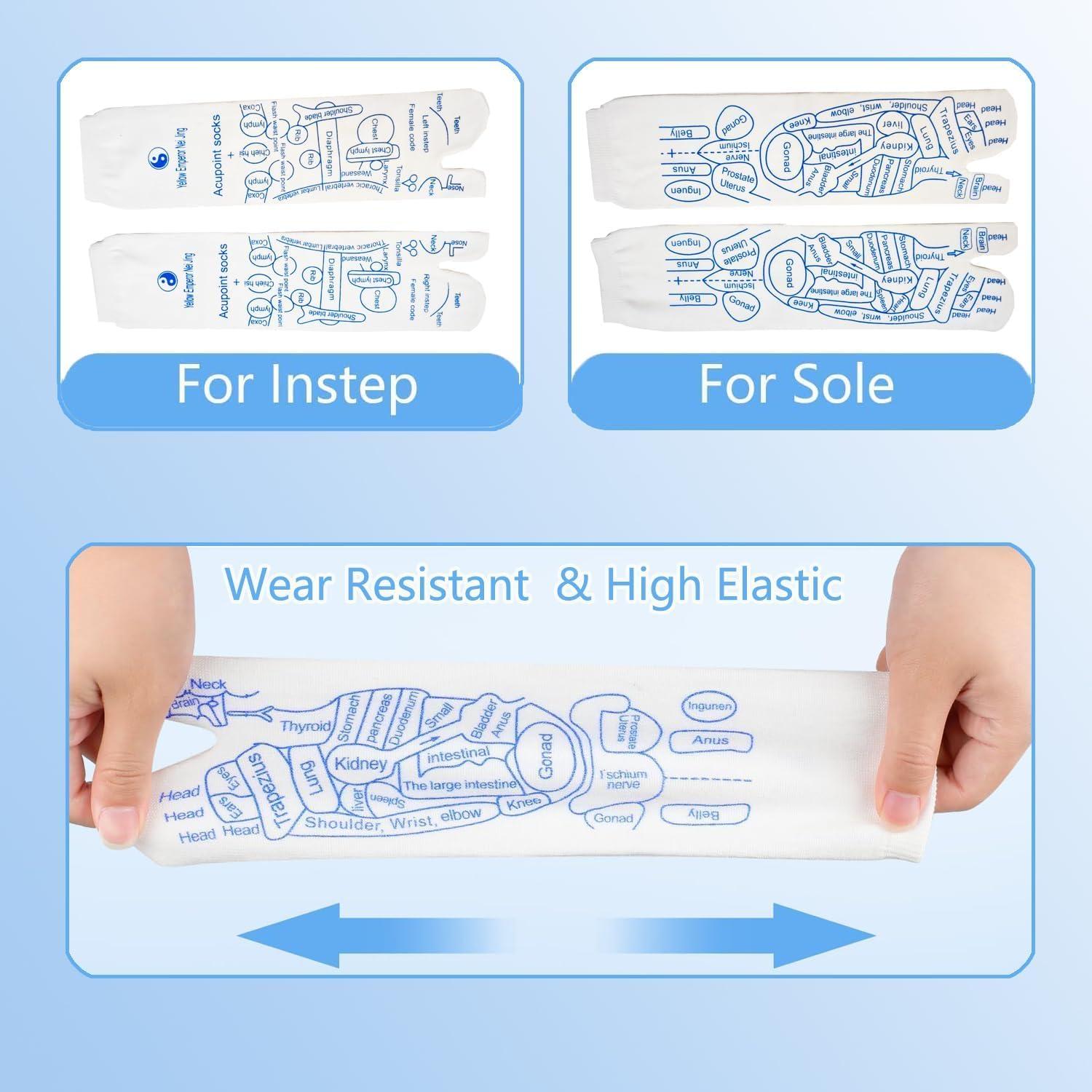 Wrixty Wrixty Reflexology Acupressure Socks, Foot Pain Relief Remedy for Men & Women Foot Massage