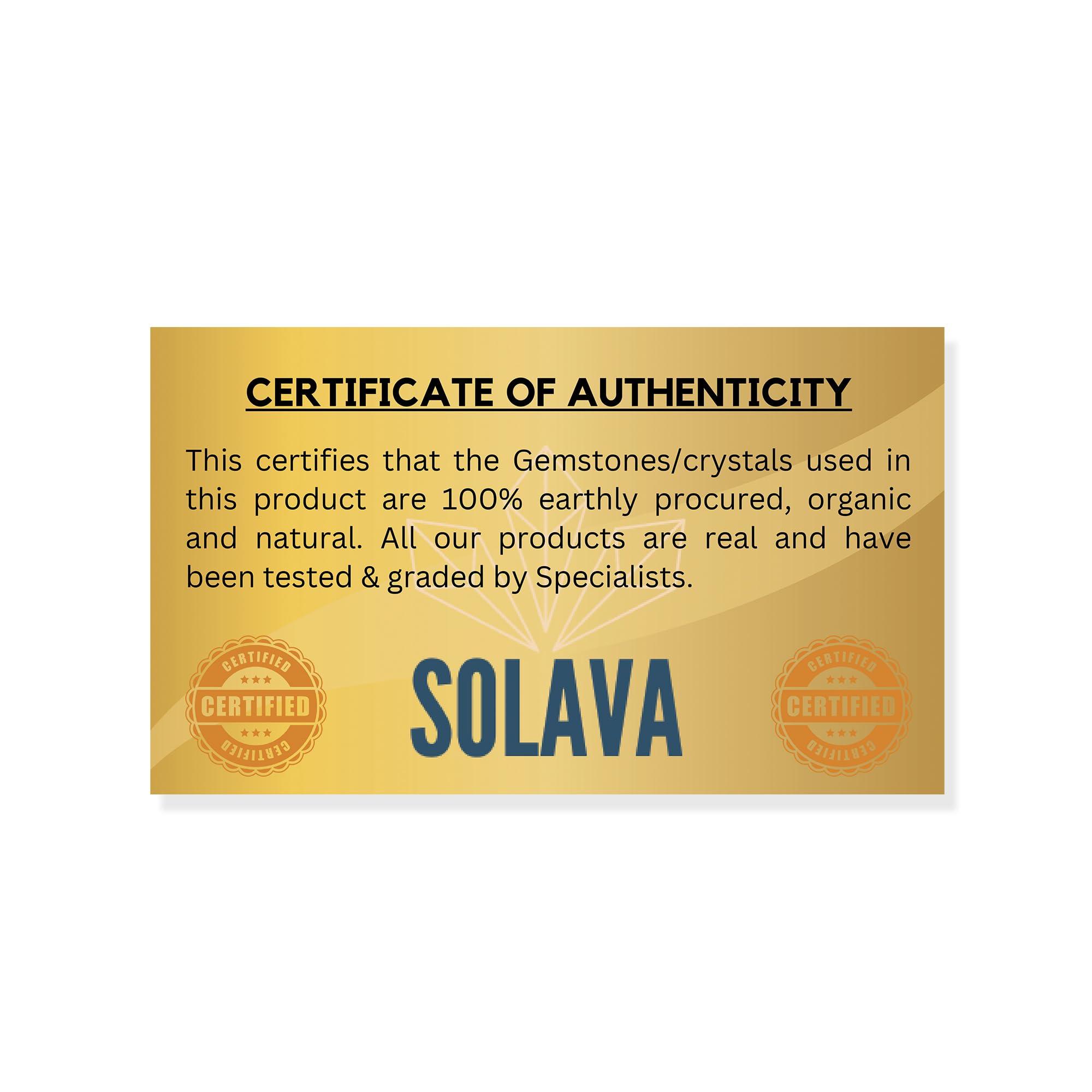 SOLAVA Raw Green Jade Stone Original Certified Green Jade Crystal for Good luck, Peace, Abundance, Reiki Healing, Chakra Healing, and Positive Energy 2 Pieces