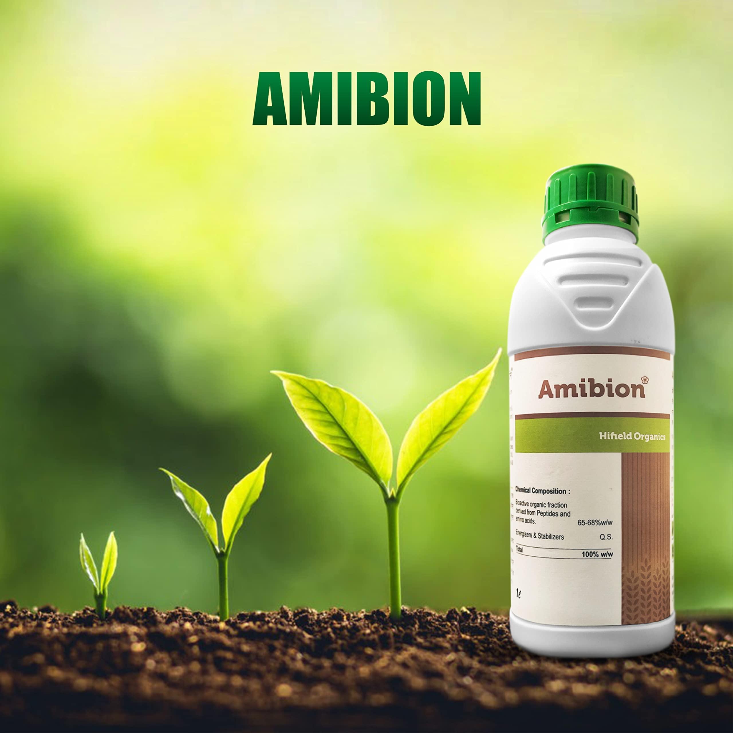 HIFIELD Amibion - 1 LTR Flower Plant Protein Supplement for flower blooming fertilizer, Amino flower growth booster fertilizer,Plant Growth Supplement, terrance Home Garden, fertilizer for fruit plants