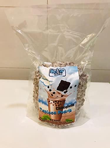 Food Theory Food Theory Chocolate Boba Pearls/Tapioca Pearls/Bubble Tea Chewy Pearls/Chocolate Bubble Tea,500 Grams