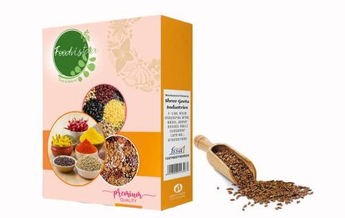 FOODVISTAA FOODVISTAA FLAX SEED/Avise/Ginjalu/Alsi/Linseed/Linum usitatissimum/Raw&Unroasted Flax Seeds For Eating-100gm.
