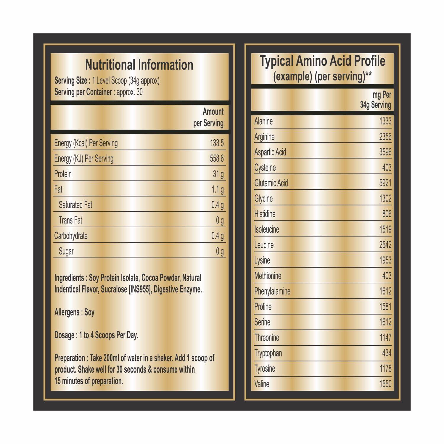 Bioton Bioton 100 % Soya Protein Isolate |1 Kg | Rich Chocolate | Lab Tested 31 Gm Protein Per Serving | Vegan Protein | For Daily Protein Intake, Muscle Growth & Recovery