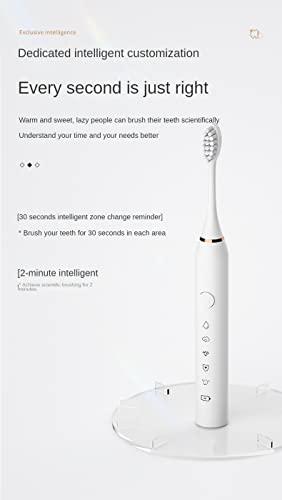 ROCKTECH ROCKTECH Adult Ausek Electric Toothbrush For Men & Women-5 Modes, 60-Day Battery Life, Waterproof, Usb Rechargeable, 3 Brush Heads (Pink), 1 count