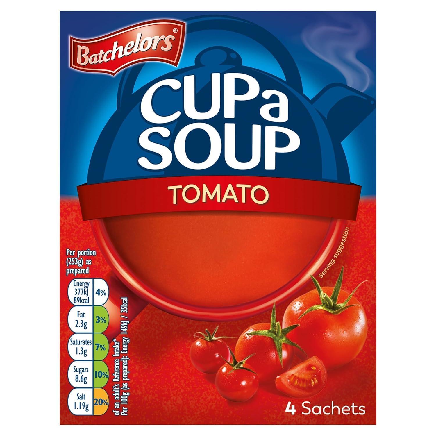 Generic Batchelors Cupa Soup perfect for a light lunch Smooth And Delicious Tomato Soup 4 Sachets 93gm (Pack Of 2)
