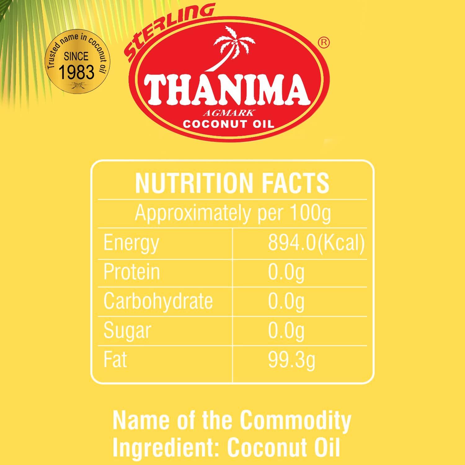 THANIMA Thanima 100% Pure Coconut Oil 500ML for Cooking