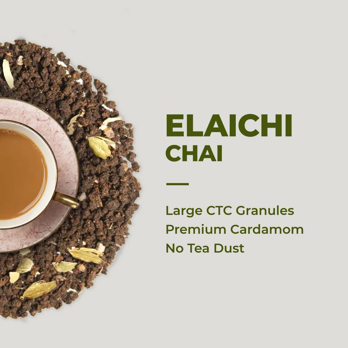 NION Nion Elaichi Chai | Rich Cardamom Blend | | Premium Assam CTC Loose Leaf Tea | 250gms