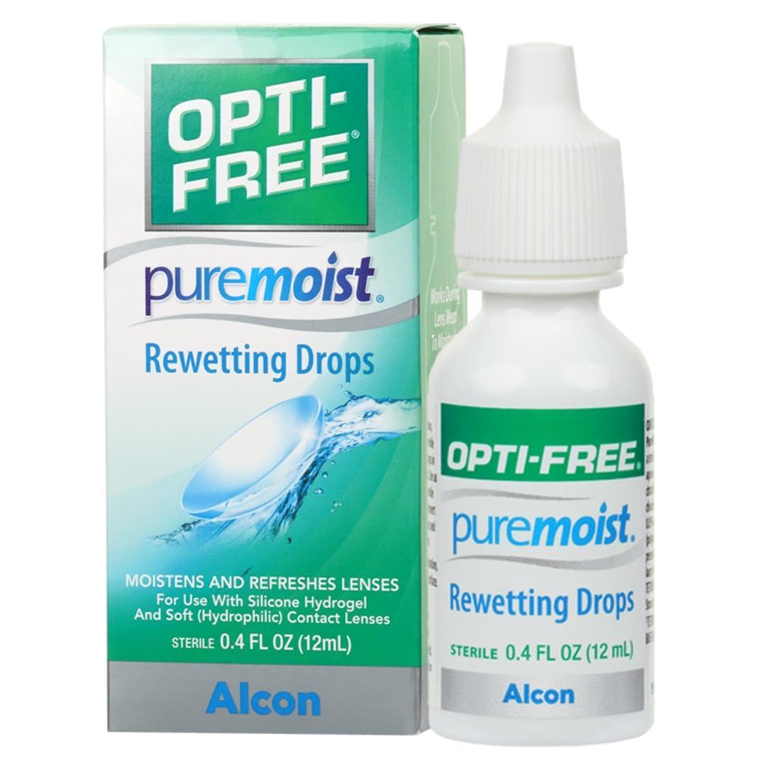 OPTI-FREE Opti-Free Puremoist Rewetting Drops, 12 ml, 0.4 Ounce