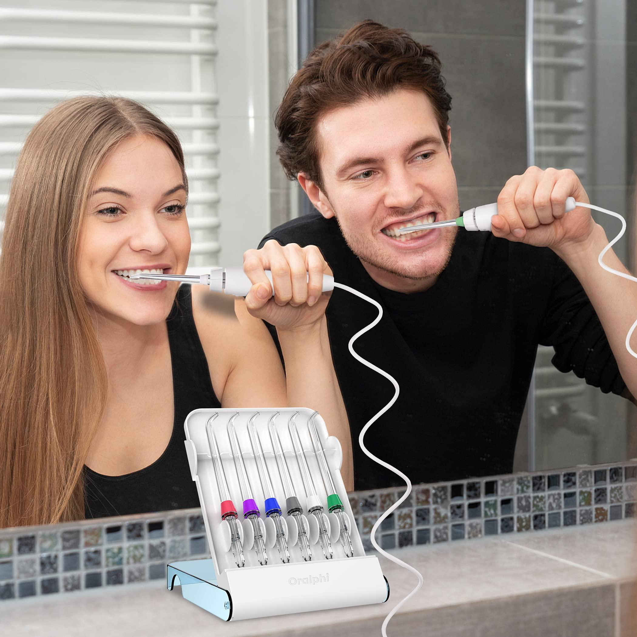 Oralphi Oralphi Water Flosser Replacement Tips for Waterpik Water Flosser (Storage Case & 6 High-Pressure Classic Jet Tips Combo)