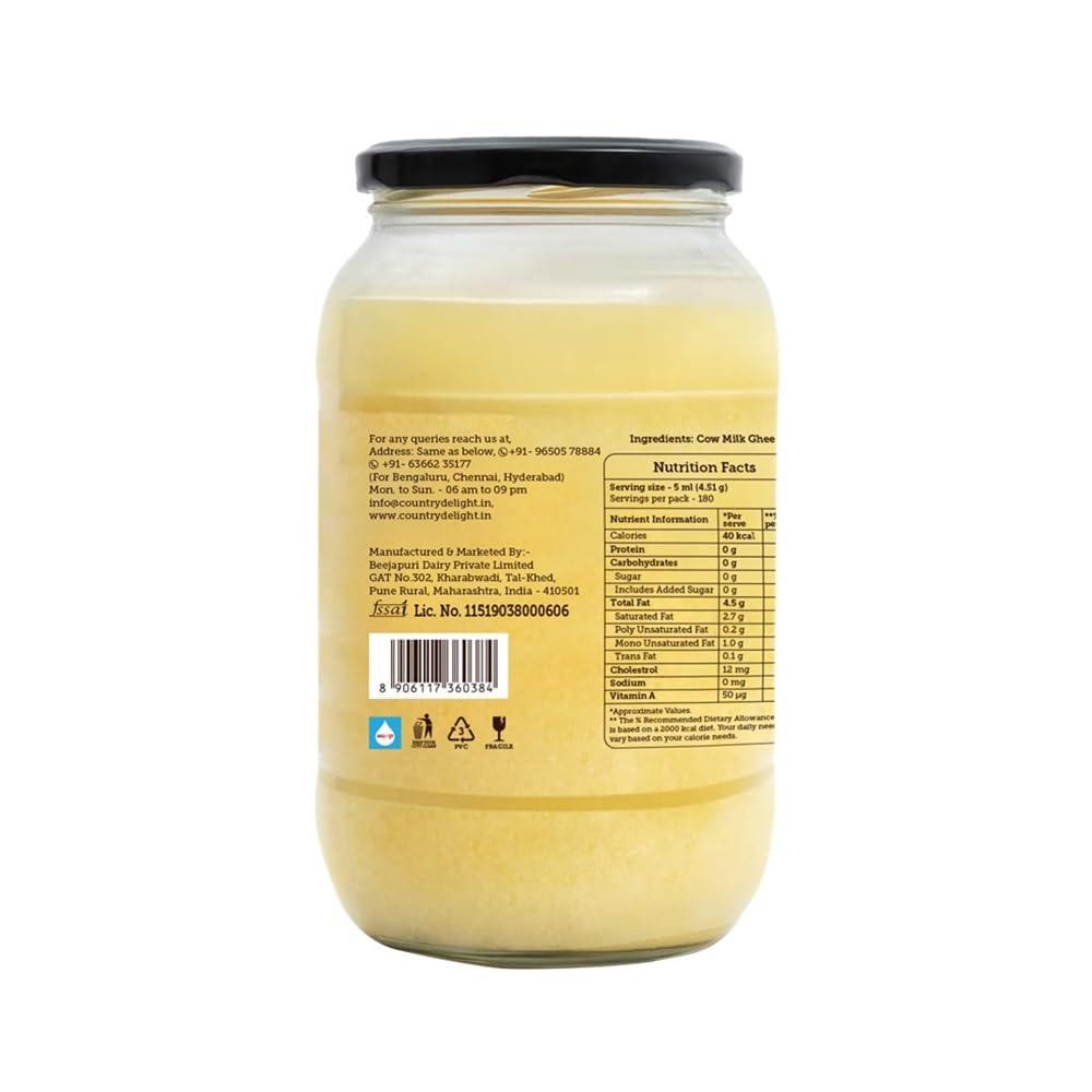 Country Delight Country Delight Desi Danedar Ghee 900 Ml | Cow Ghee Pure (Pack Of 1)
