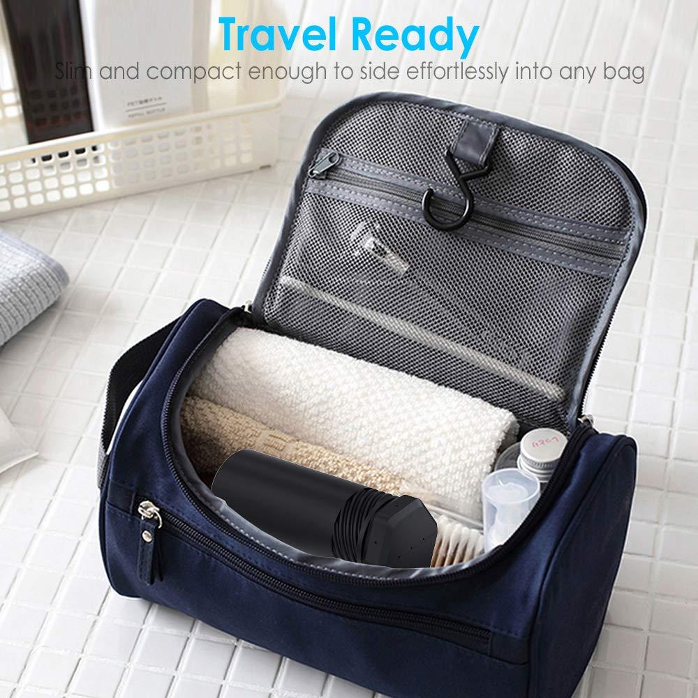 Anplus Anplus Shaving Brush Travel Case, Shave Brush Holder Stand with Adjustable Height Compatible Most of Shaving Brushes (Brush not Included), Black