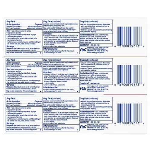 Crest Crest Pro-Health Smooth Formula Toothpaste, Clean Mint, 4.6 Oz, 3 Count