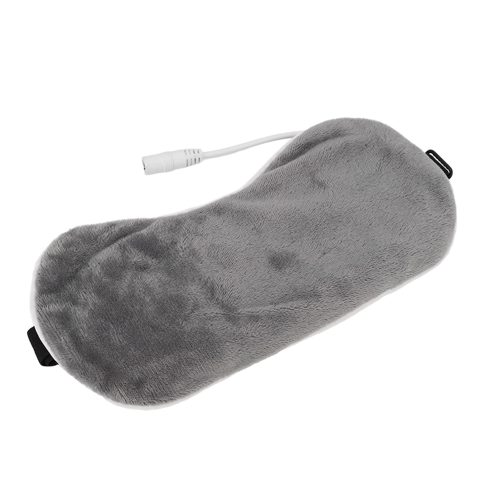 DUHJ Heating Blindfold, Electric Nourish Eyes 5 Gear USB Blindfold Blackout for Sleeping for Teachers (Gray)