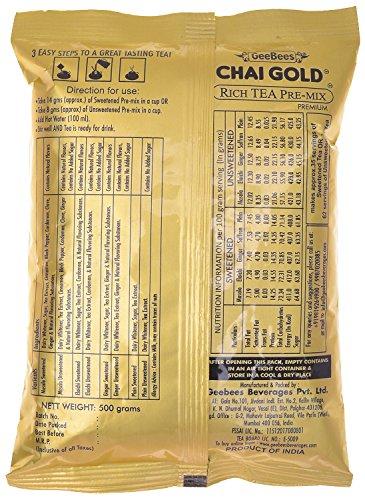 GeeBees Chai Gold GeeBees Chai Gold Instant Premix Plain Tea Sweetened, 500 g
