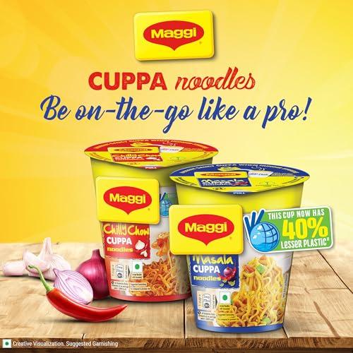 MAGGI MAGGI Instant Cuppa Noodles, Chilly Chow | Slurpy Saucy Taste With Extra Veggies, Vegetarian, 70 Gm