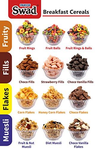 Swad Swad Choco Magic Stars Breakfast Cereal (Children Cereal Wholegrain Chocolate Choco Moons and Stars Snack) 2 Jars, 650 g