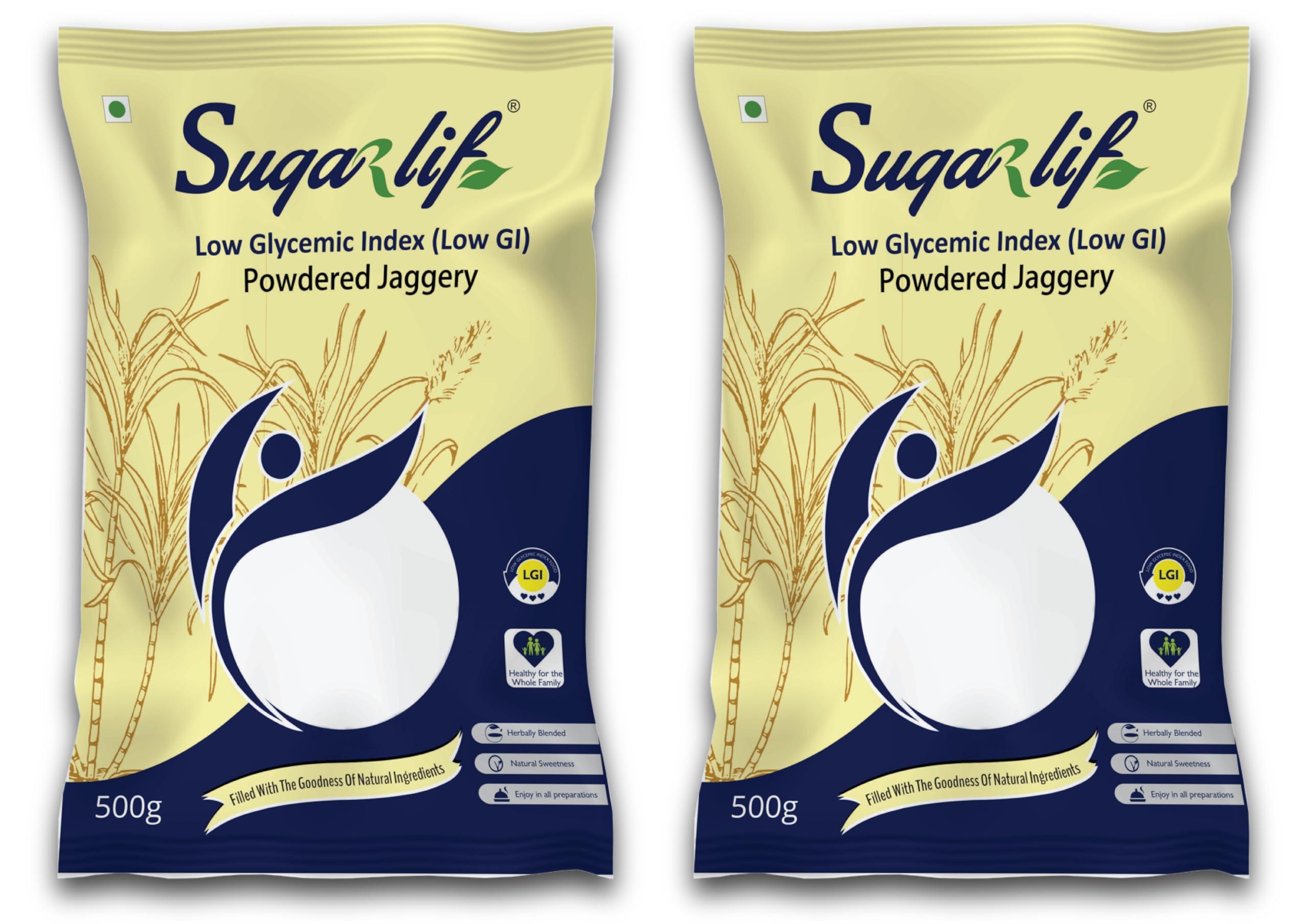 Sugarlif Sugarlif Low GI Herbal Jaggery powder - Orignal Product of Dr C K Nadagopalan - Diabetic Friendly - Low Glycemic Index - Suitable for all.
