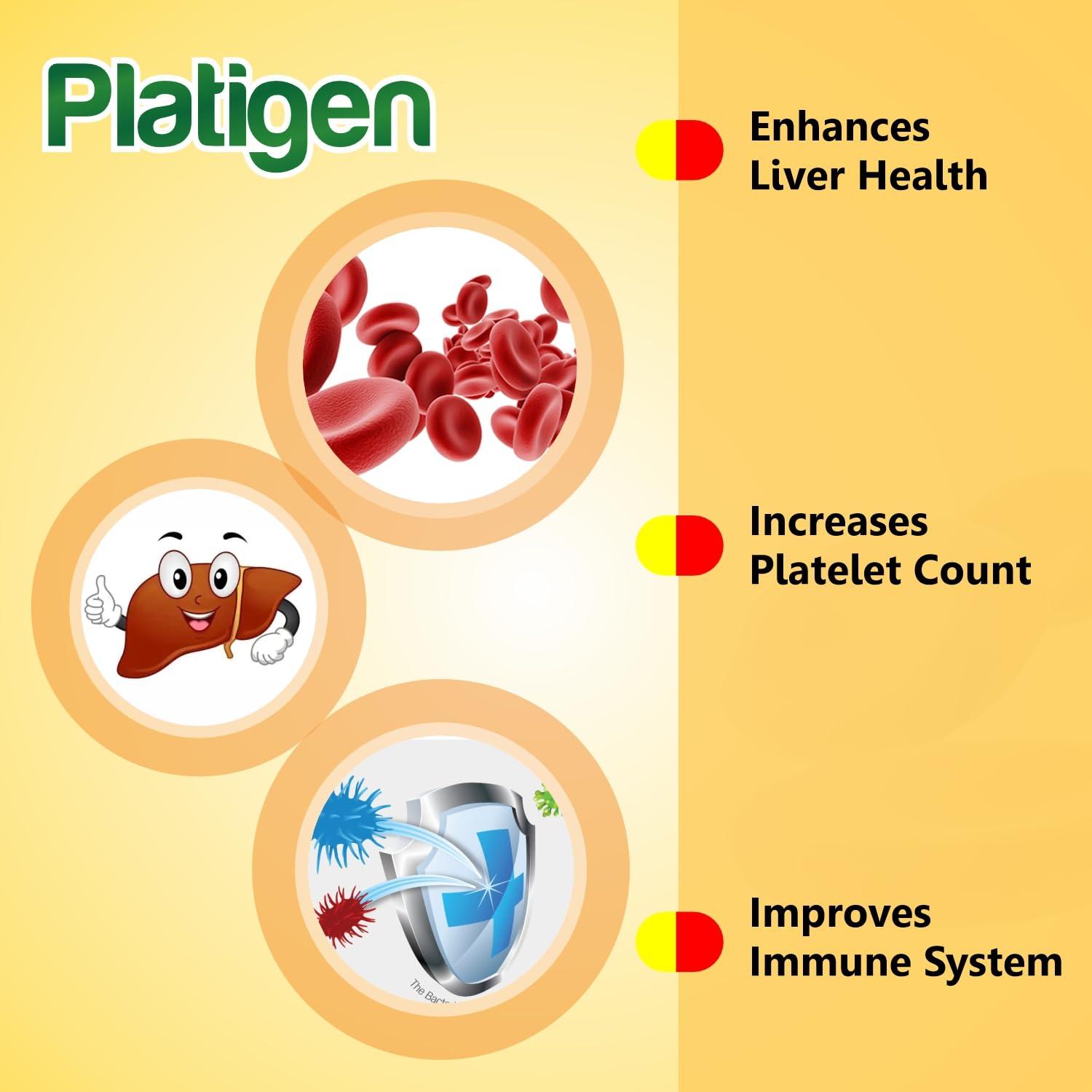 Leeford LEEFORD Platigen Thick Liquid Syrup The Platelet Generator For Healthy Benefits 200Ml Each Pack Of 3