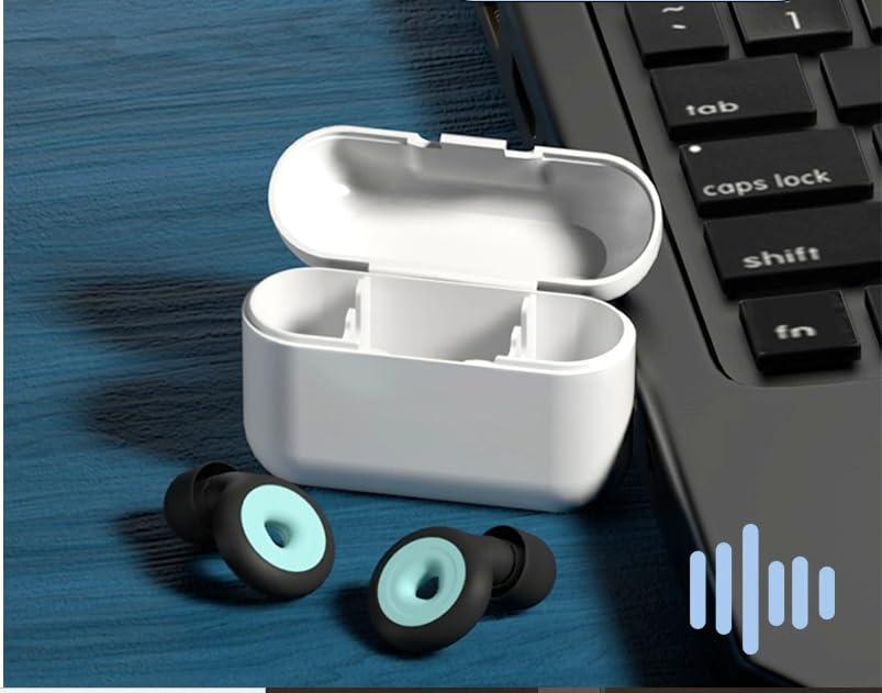 ZROY ENTERPRISE ZROY ENTERPRISE Appli Quiet Ear Plugs For Noise Reduction Super Soft,Reusable Hearing Protection In Flexible Silicone For Sleep & Flights - 6 Ear Tips In S/M/L 28Db Noise Cancelling (Black)