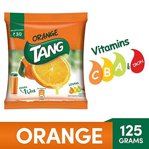Tang Tang Orange Instant Drink Mix, 125g Pouch