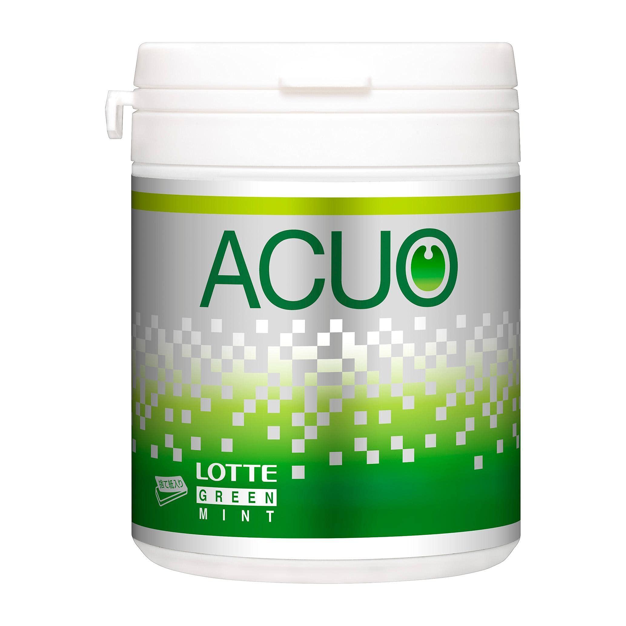 Lotte Lotte ACUO Green Mint Big Bottle 140g | Made in Japan | Chewing Gum