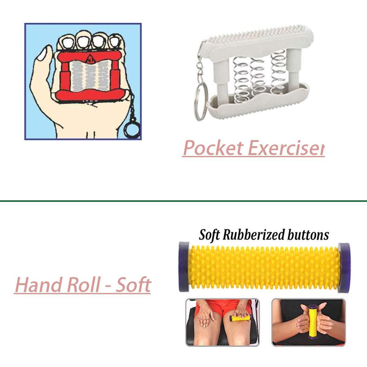 ACUPRO HEALTH CARE SYSTEM Acupro Health Care System_Acs Energy Ball,Mini Roller,Acu Magnetic Foot Mat-Pyramidal, Acupressure Jimmy,Pocket Exerciser,2 Sujok Rings,Hand Roll-Soft + Karela,Shoe Sole Thumb Jimmy Foot Roller
