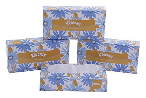 Kleenex KLEENEX® Facial Tissue Box 60036-2 ply Flat Box Facial Tissue - 4 Tissue Boxes x 100 Face Tissues - Sheet Size 20 x 20 cm (400 facial tissue)