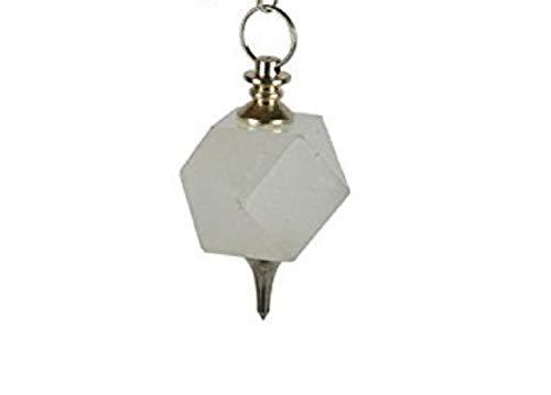 Excel Excel Pentagon Shaped White Quartz Pagan Healing Reiki Pendulum