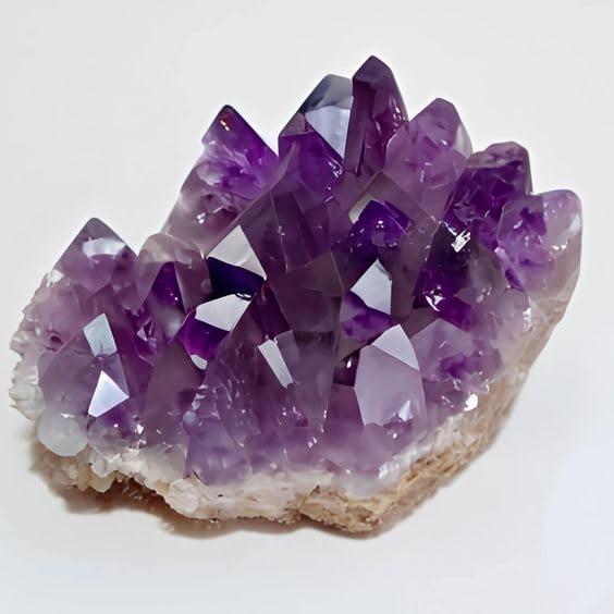 Divinity Crystals Amethyst Cluster Geode Original AAA Grade Brazilian Raw Crystal Stone For Healing and Meditation (228 Grams)