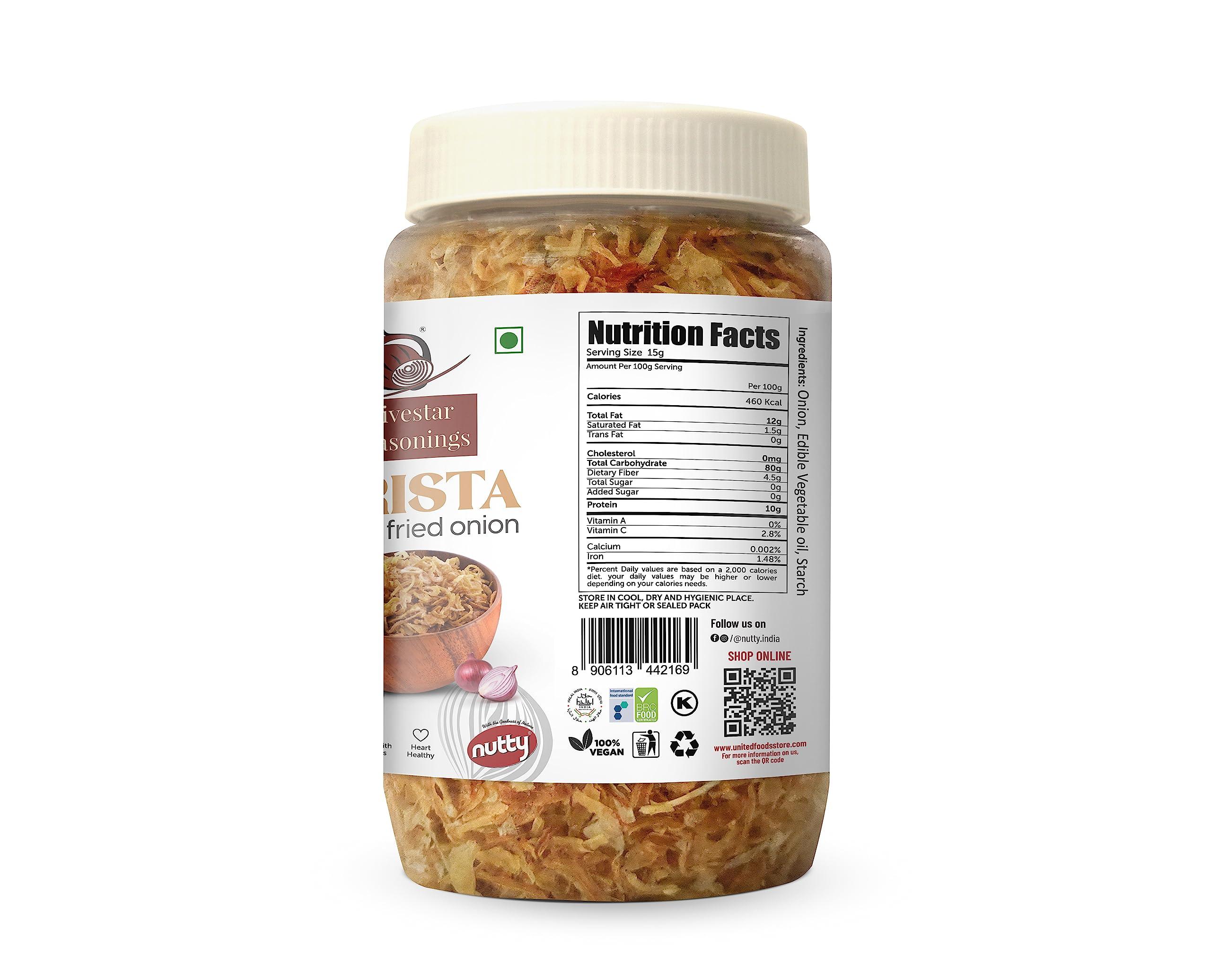 NUTTY BIRISTA Crispy Fried Onion 250g (Pack of 4 Pcs) Seasonings