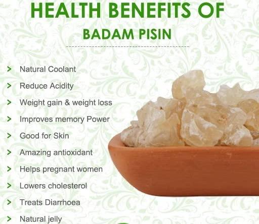 SR Foods SR Foods Natural Almond Gum | Badam Pisin | Badham Gum | Almond Resin | 100% Solid (Katira gond) (200g)